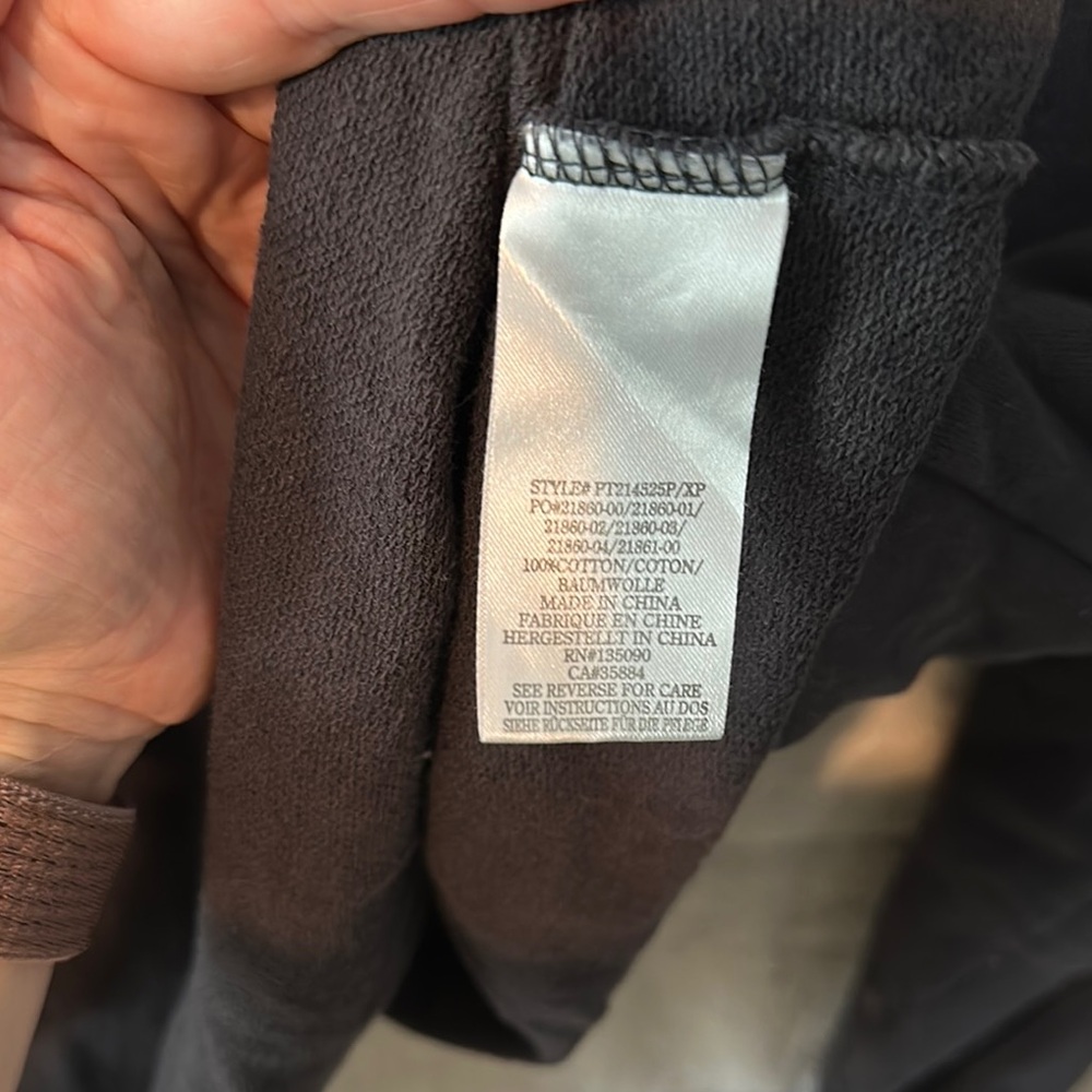 Peloton Black Cropped 100% Cotton Sweatshirt with Rose Gold Accents - Picture 3 of 6